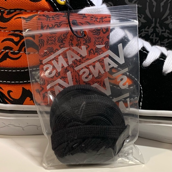 🔥[BRAND NEW] VANS SK8-HI DRAGON FLAME BLACK ORANGE MENS SHOES SIZE 7 SNEAKERS🔥 - Picture 13 of 13